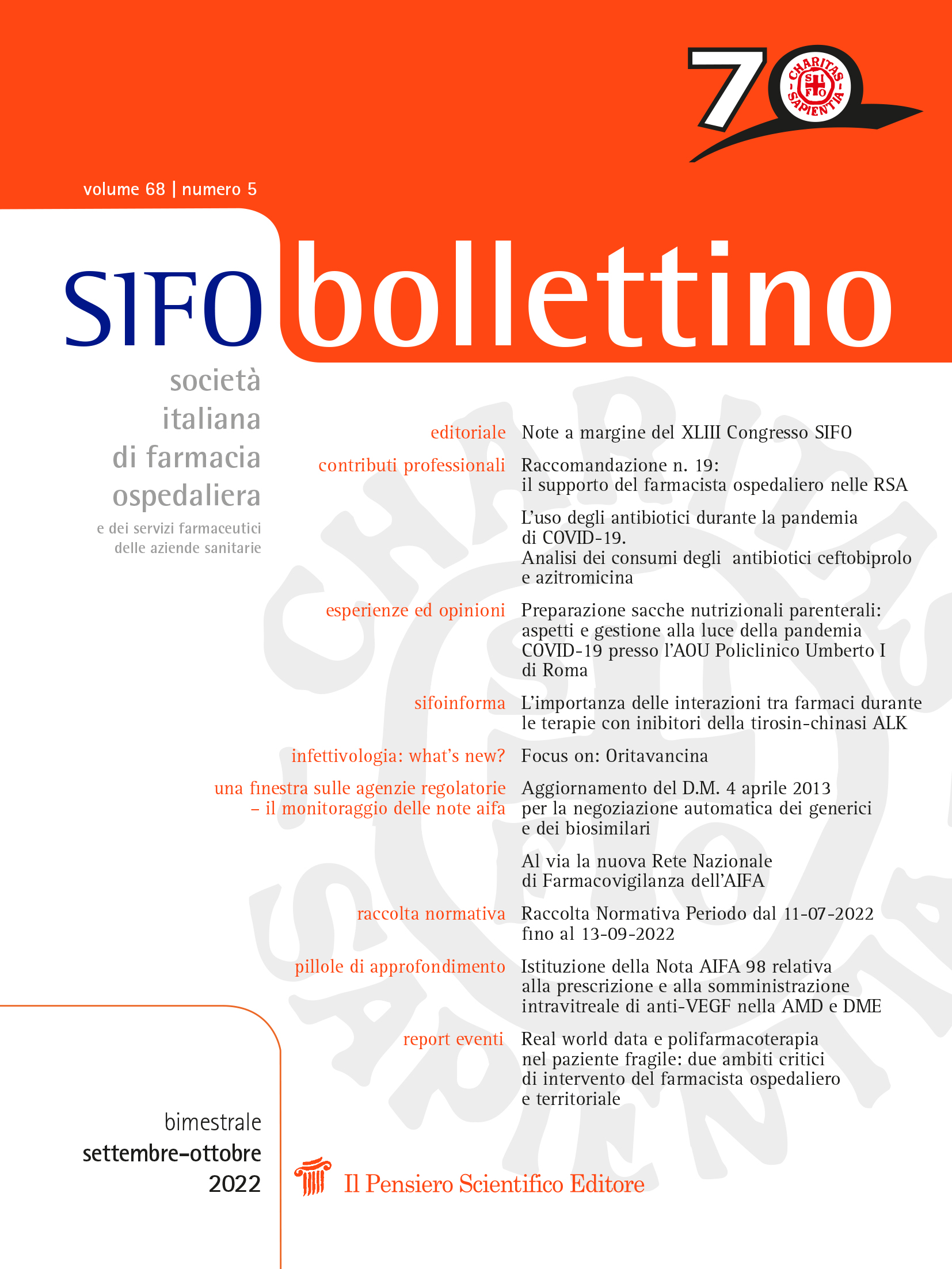 2022 Vol. 68 N. 5 Settembre-Ottobre